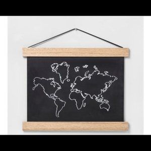 Pillowfort World Map Wall Decor New